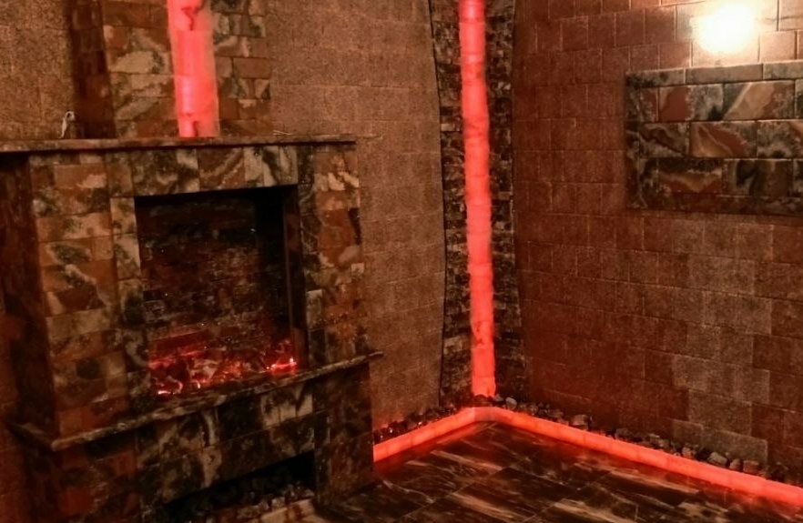 Спелеокамера из пилёного и прессованного сильвинита (Пансионат ветеранов науки, г.Москва)