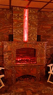 Спелеокамера из пилёного и прессованного сильвинита (Санаторий Южный хк Металлург, г.Магнитогорск)