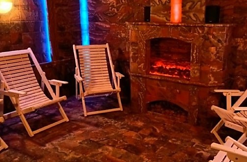 Спелеокамера из пилёного и прессованного сильвинита (Санаторий Южный хк Металлург, г.Магнитогорск)