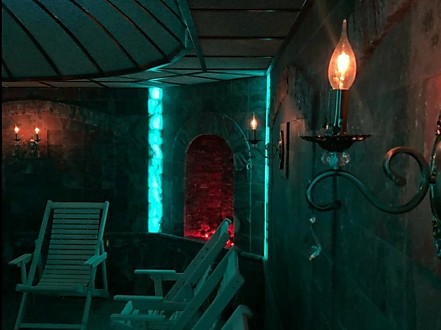 Спелеокамера из пилёного и прессованного сильвинита (Санаторий Шахтёр, г.Ессентуки)