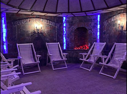 Спелеокамера из пилёного и прессованного сильвинита (Санаторий Шахтёр, г.Ессентуки)